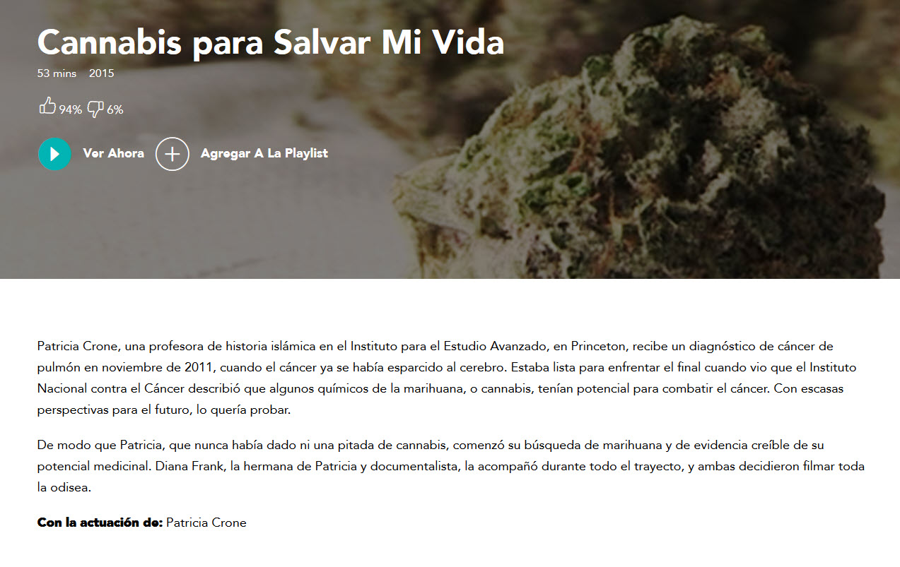 Cannabis para salvar mi vida