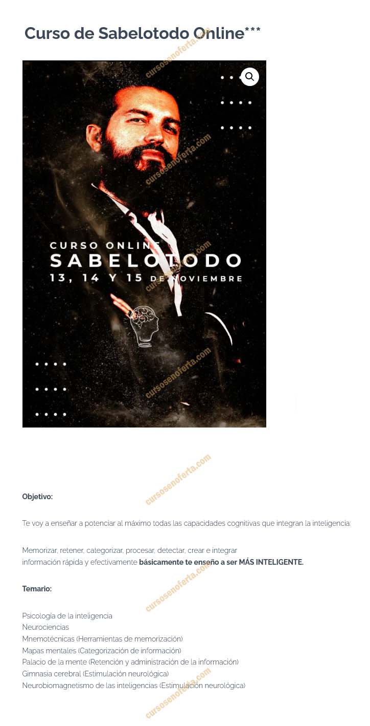 Curso de Sabelotodo Online