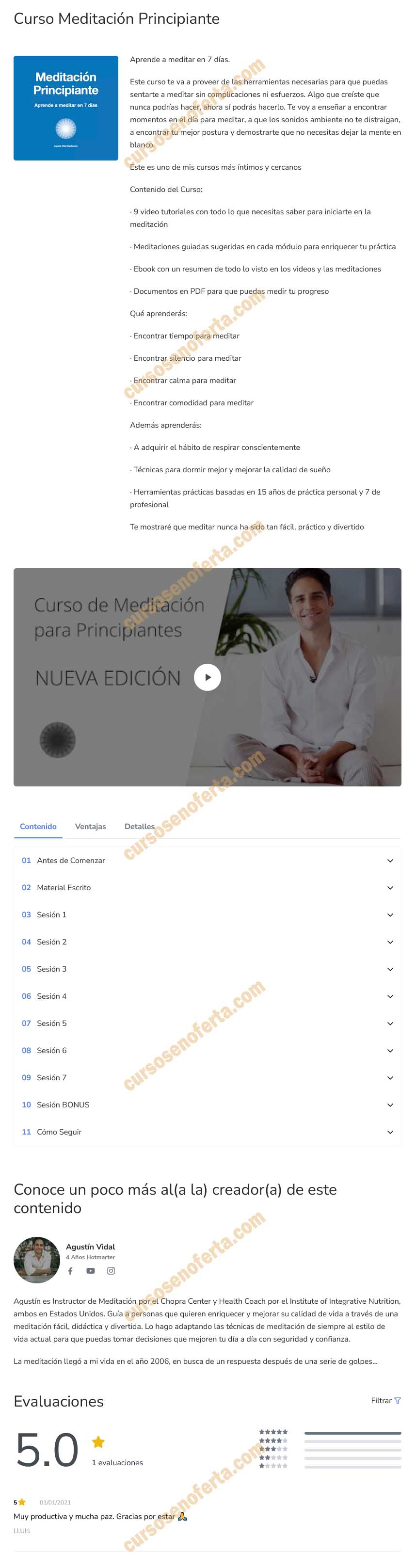 Curso Meditación Principiante