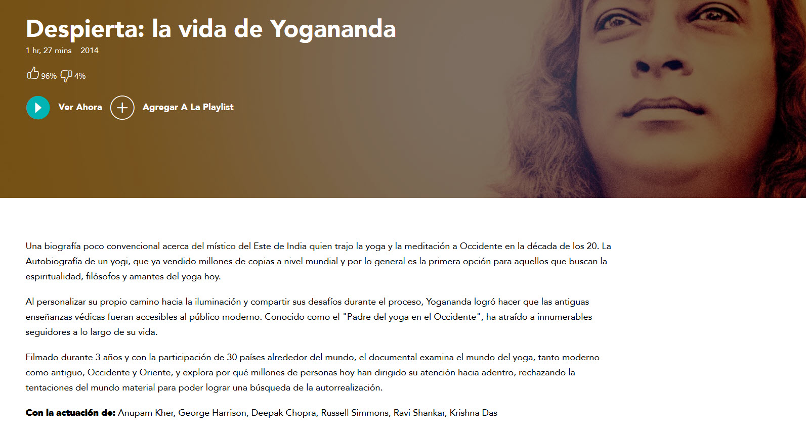 Despierta. La vida de Yogananda