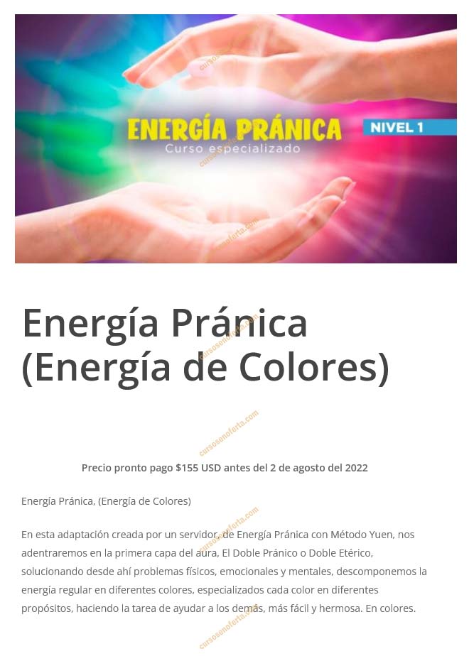 Energía pránica nivel 1