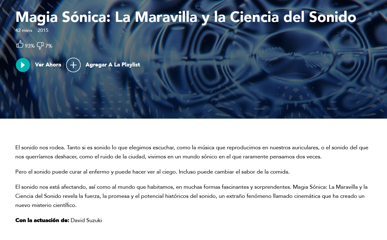 Magia Sónica. La Maravilla y la Ciencia del Sonido- gaia