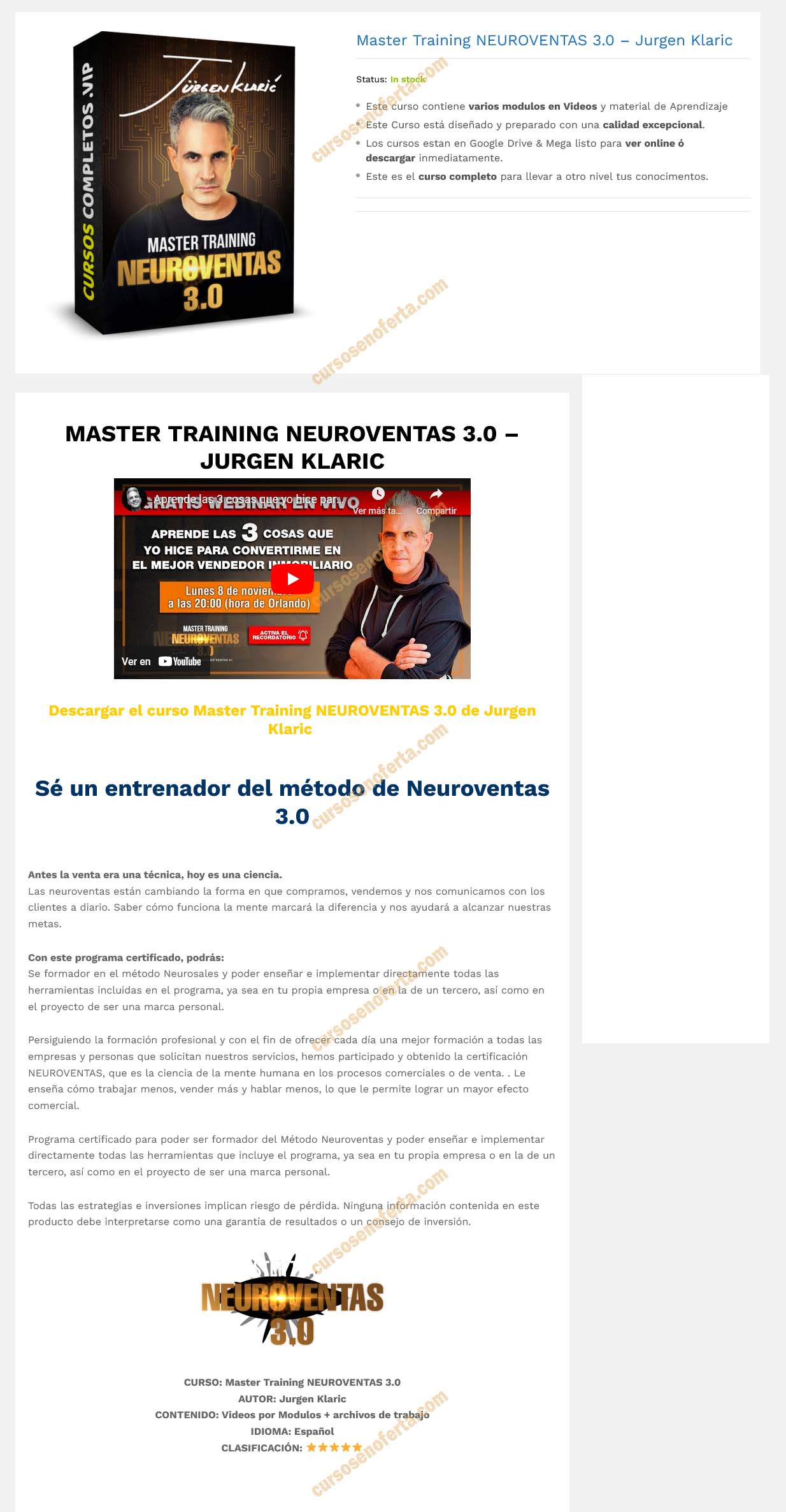 Master Training Neuroventas 3.0
