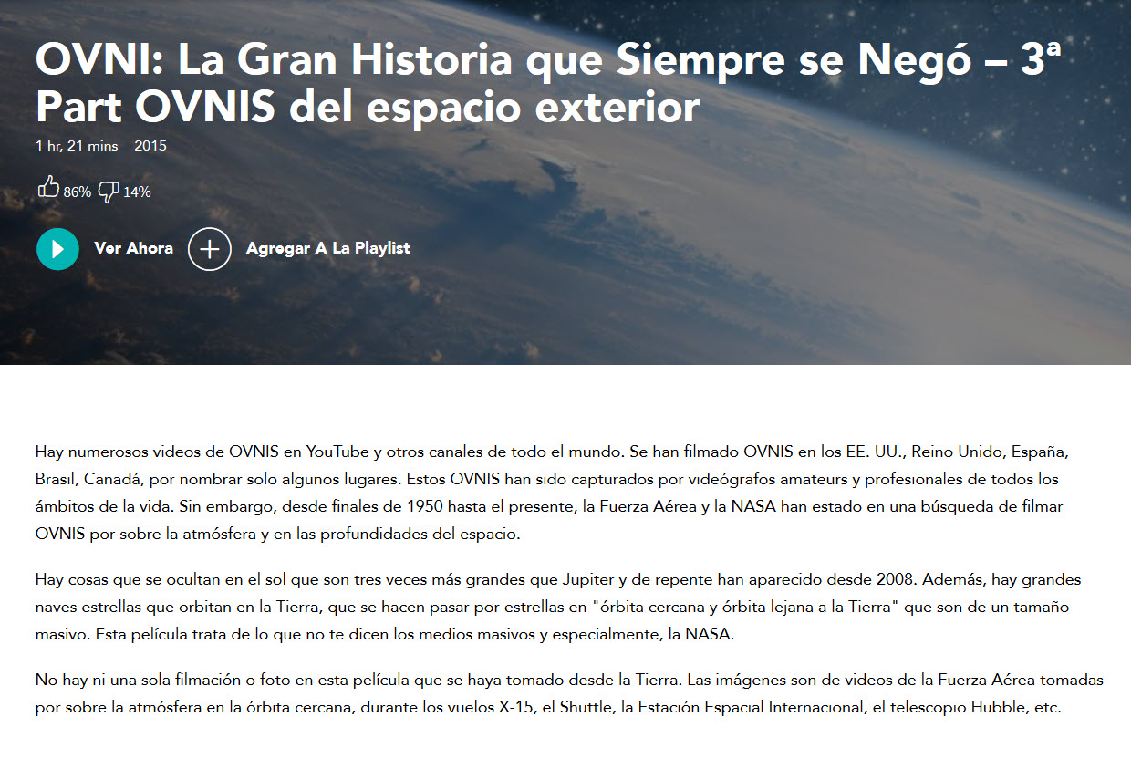 OVNI. La Gran Historia que Siempre se Negó