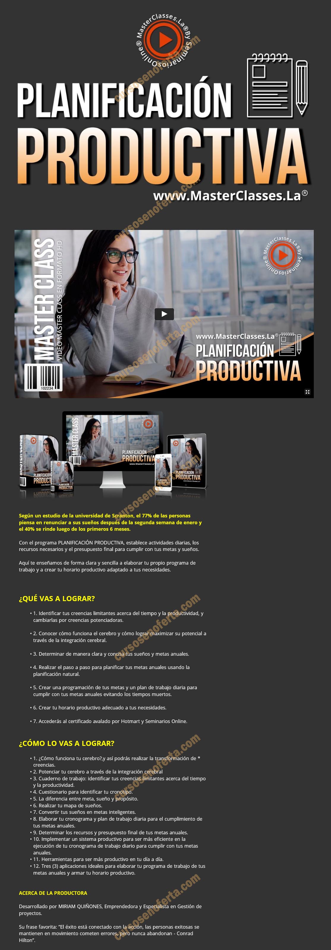 Planificación productiva - miriam quiñones