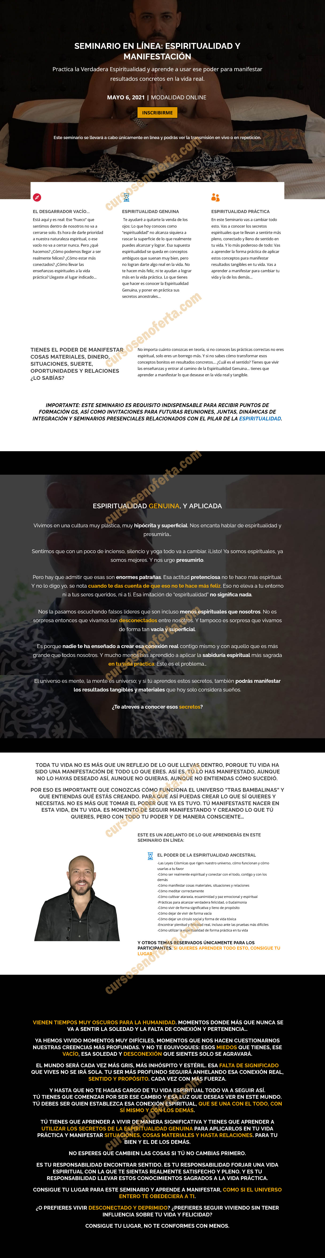 Seminario Espiritualidad y Manifestación - Gerry Sánchez
