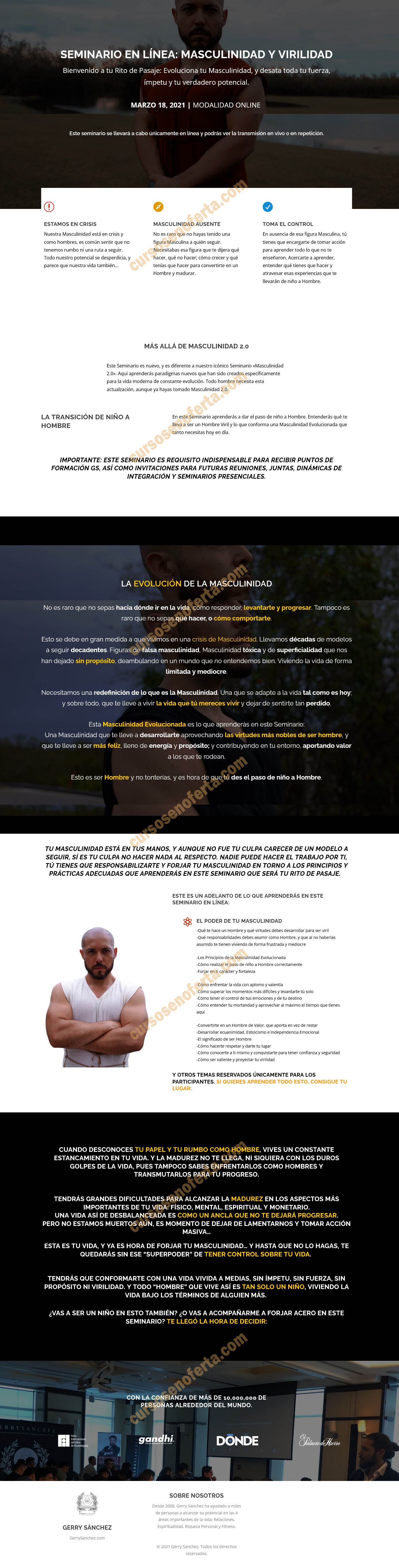 Seminario Masculinidad y Virilidad - Gerry Sánchez