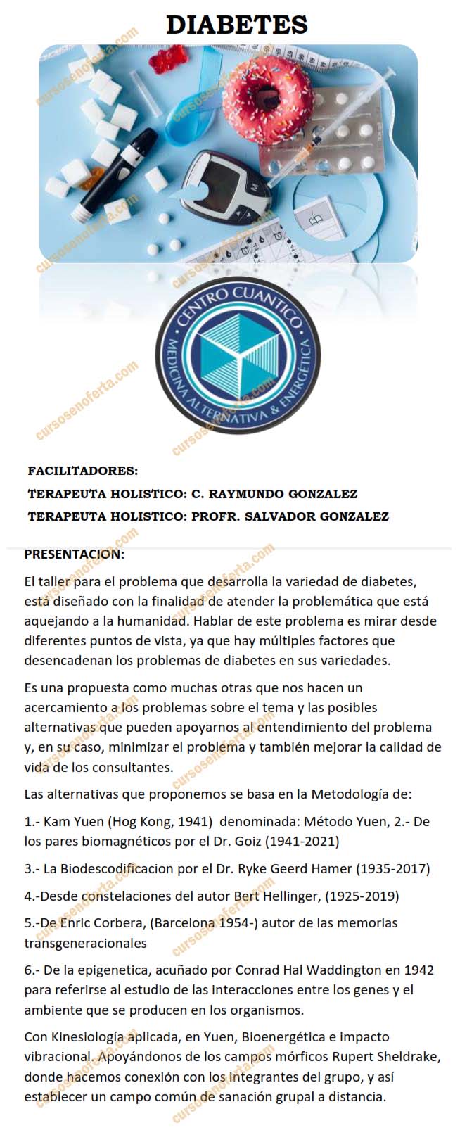 taller diabetes Raymundo Gonzáles