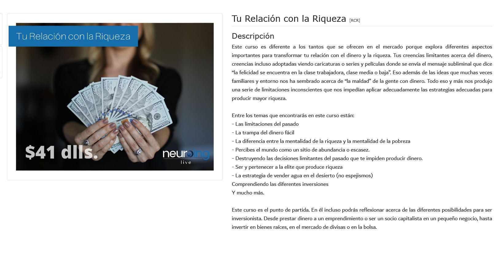 Tu relación con la riqueza