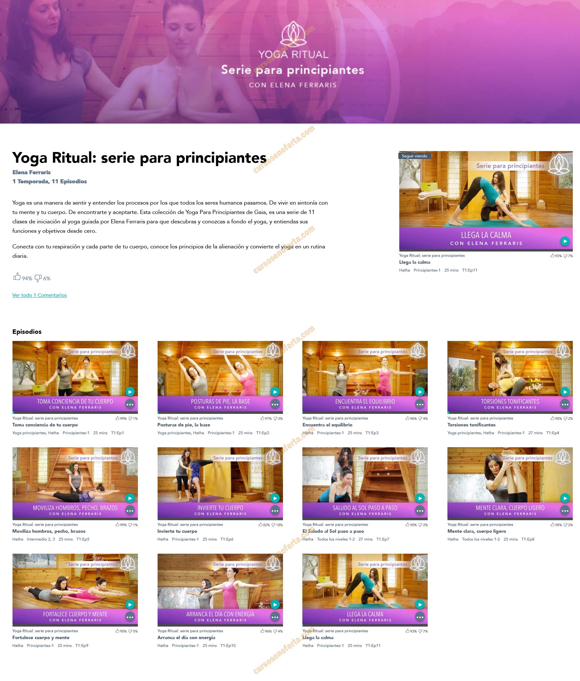 Yoga ritual - Serie para principiantes