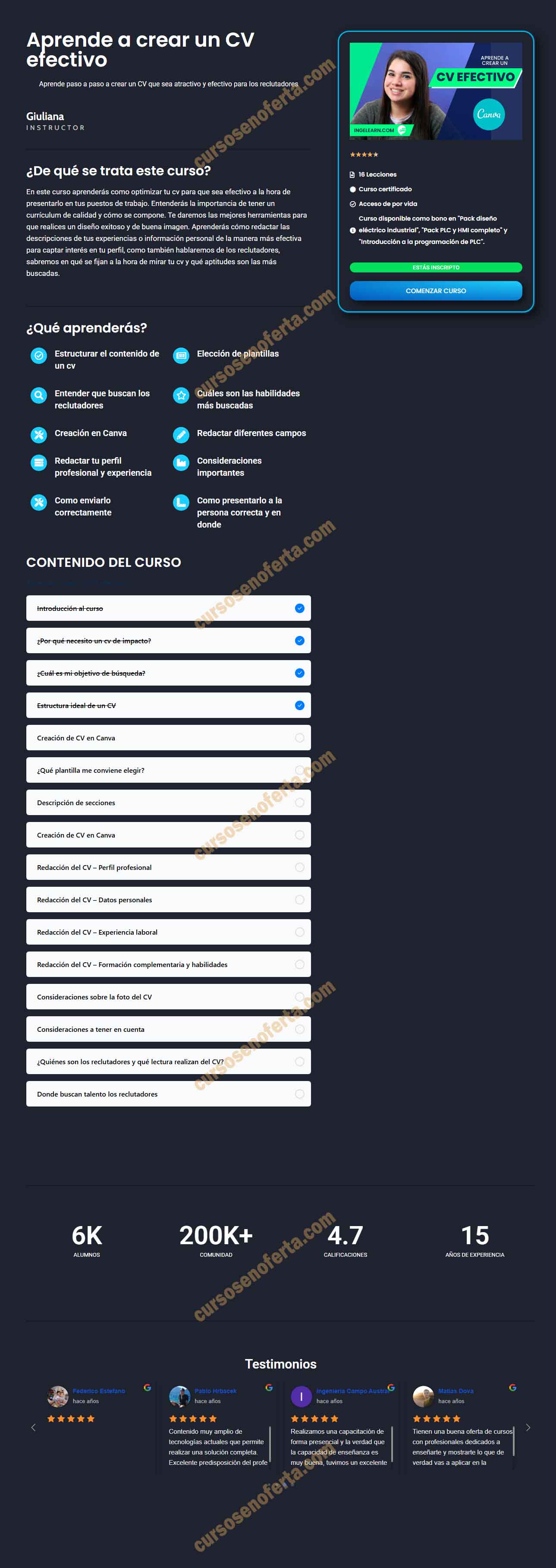 Aprende a crear un CV efectivo - ingelearn