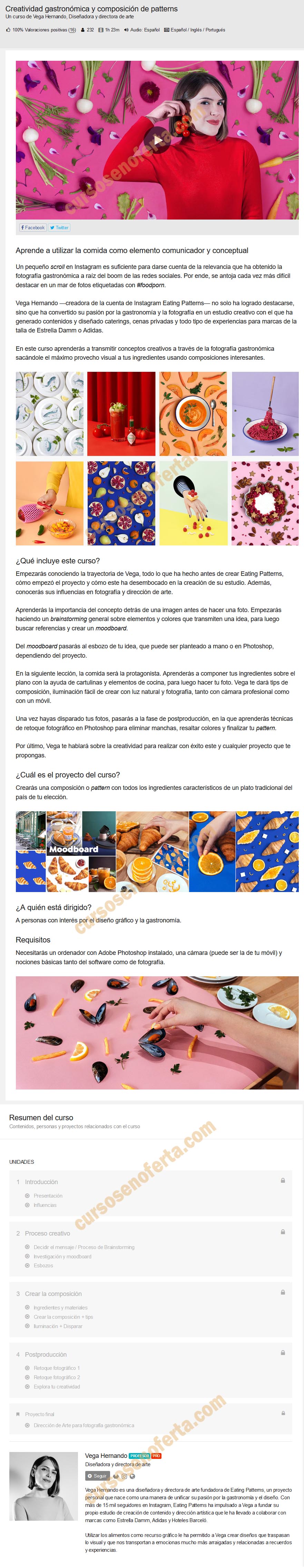 Creatividad gastronómica y composición de patterns