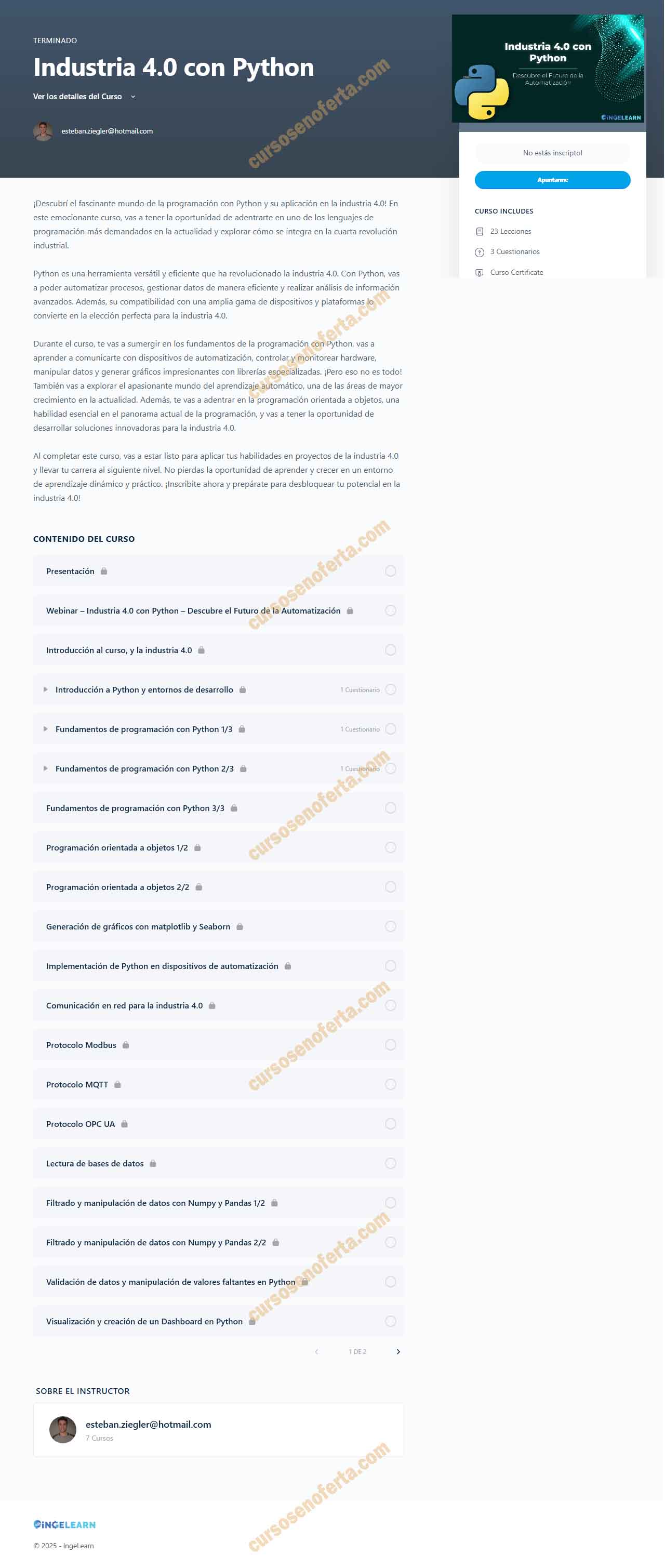 Industria 4.0 con Python - ingelearn