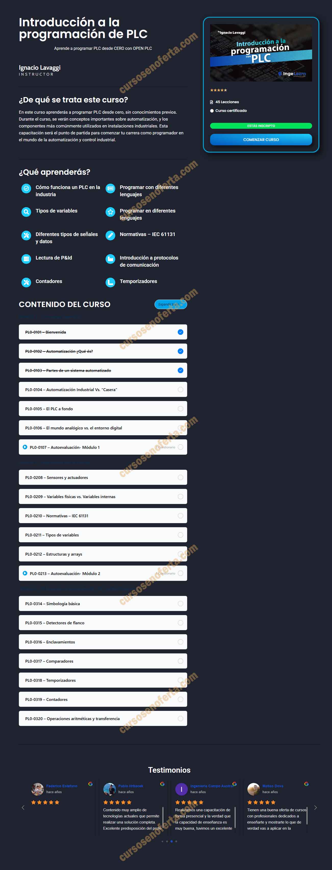 Introducción a la programación de PLC - ingelearn