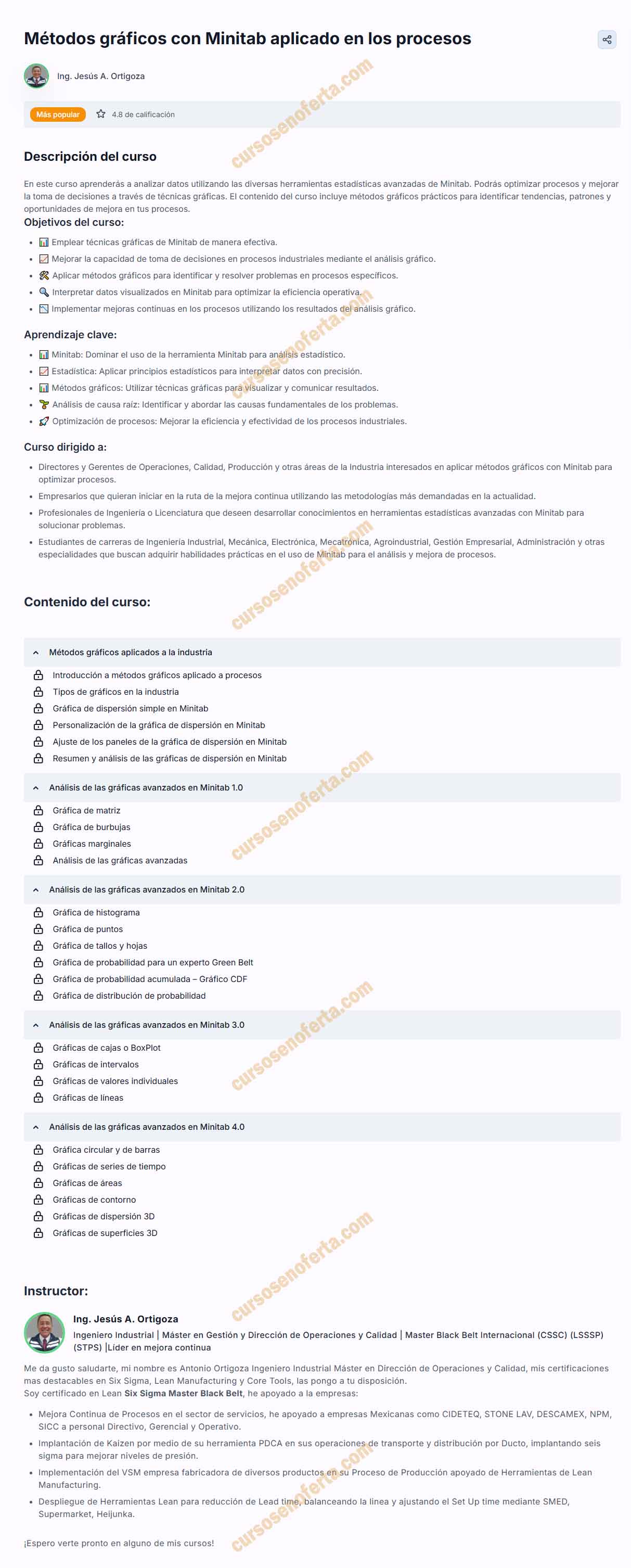Métodos gráficos con Minitab aplicado en los procesos - jesús ortigoza