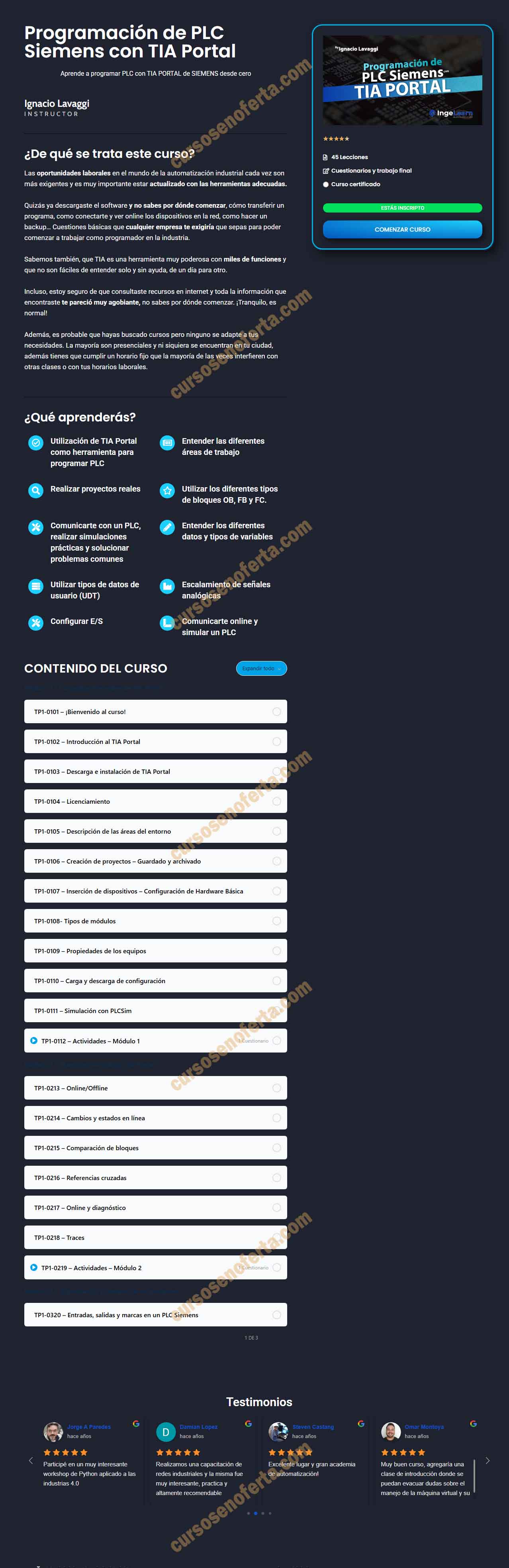 Programación de PLC Siemens con TIA Portal - ingelearn