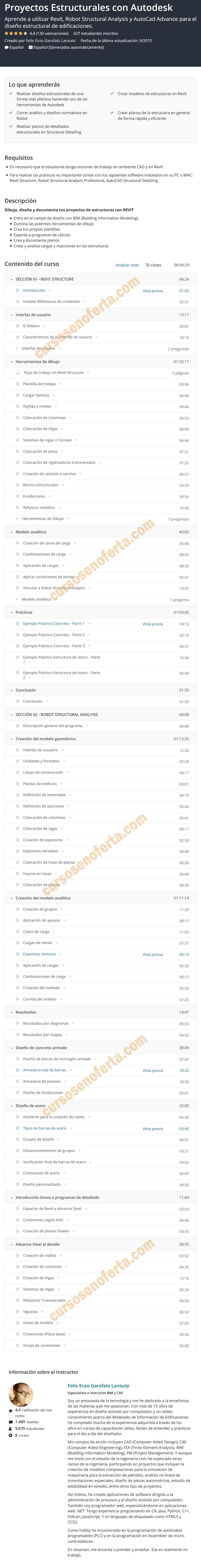 Proyectos Estructurales con Autodesk