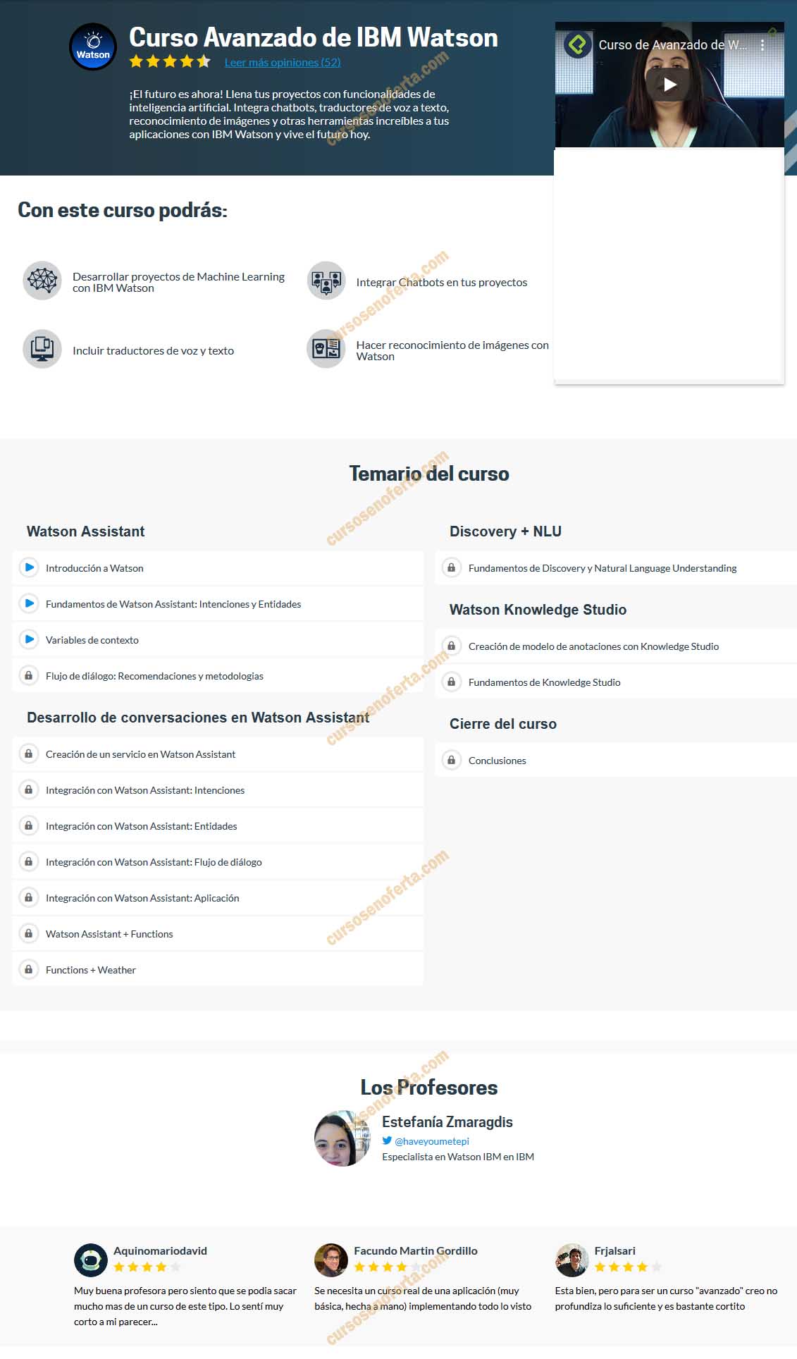 Curso Avanzado de IBM Watson