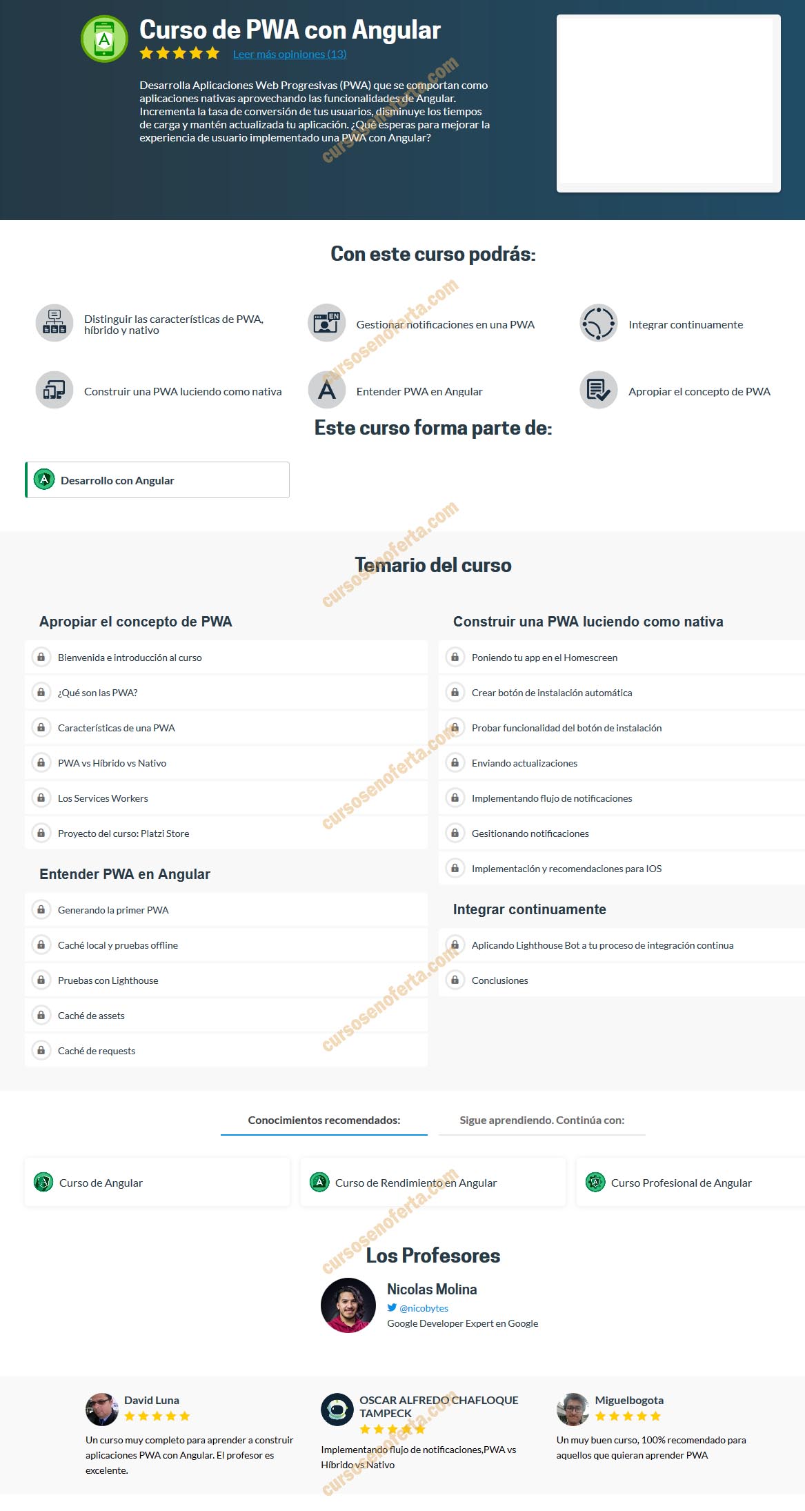 Curso de PWA con Angular