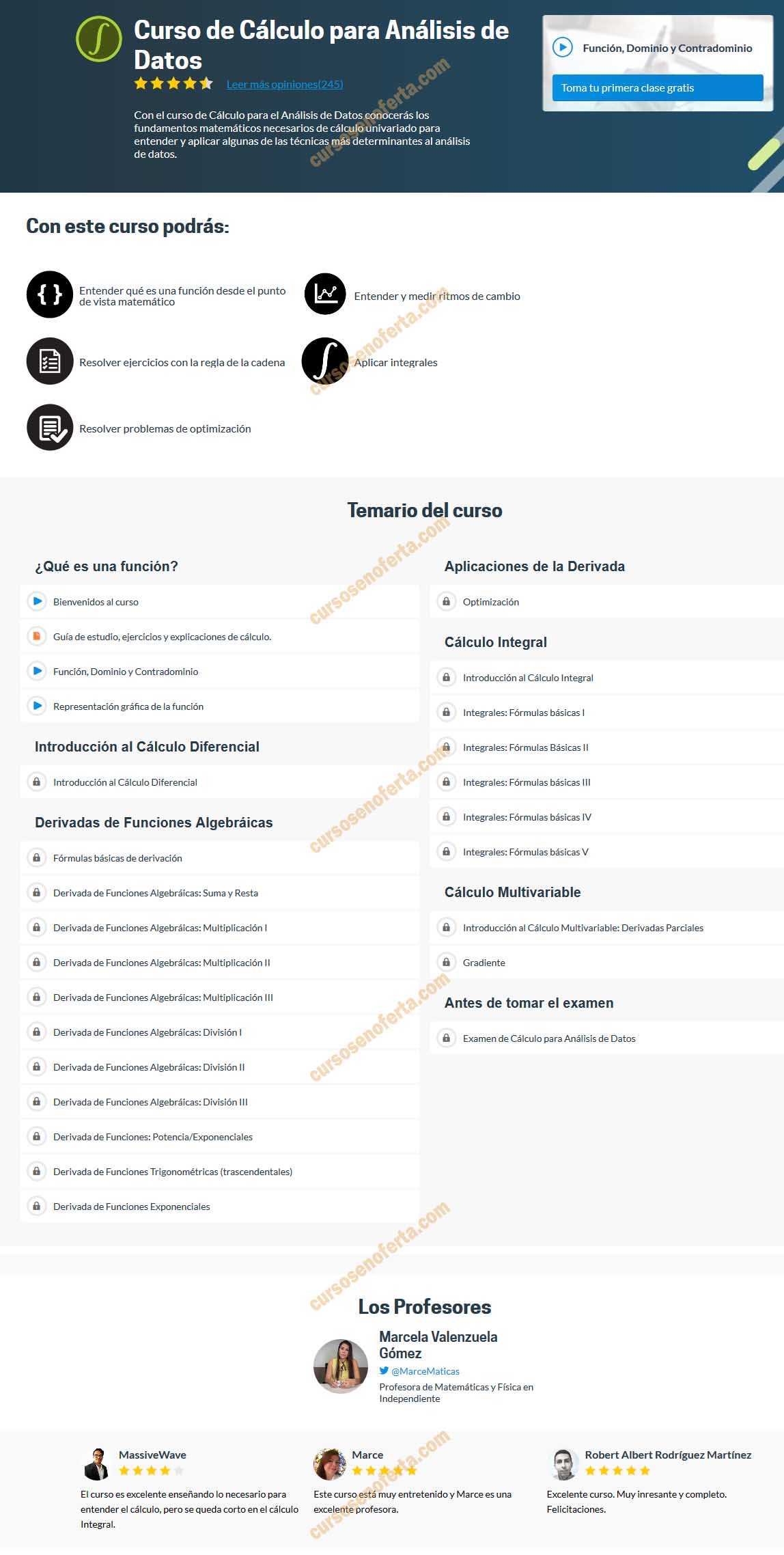 Curso de Cálculo para Análisis de Datos