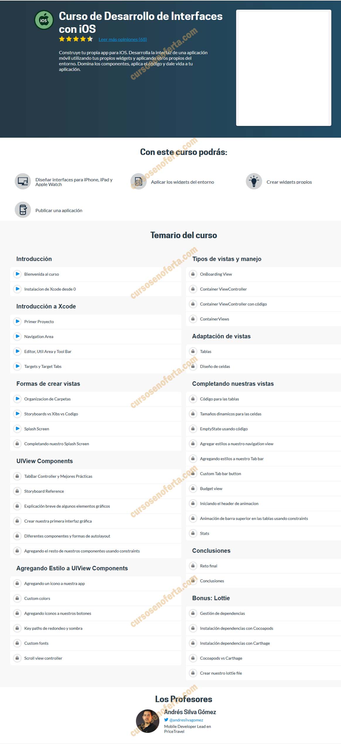 Curso de Desarrollo de Interfaces con iOS