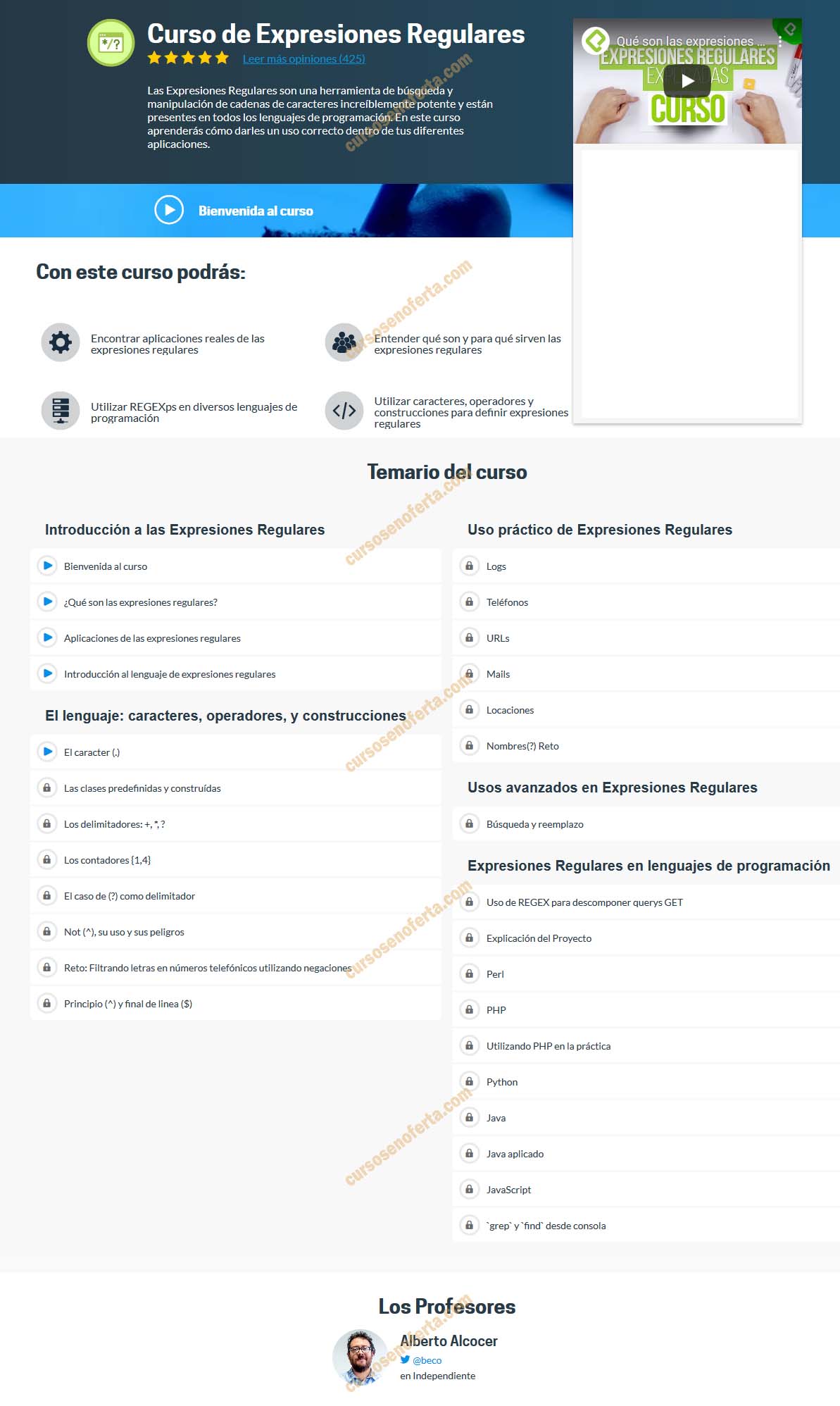 Curso de Expresiones Regulares