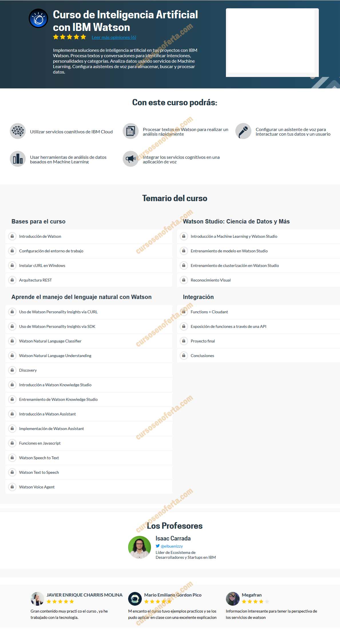 Curso de Inteligencia Artificial con IBM Watson