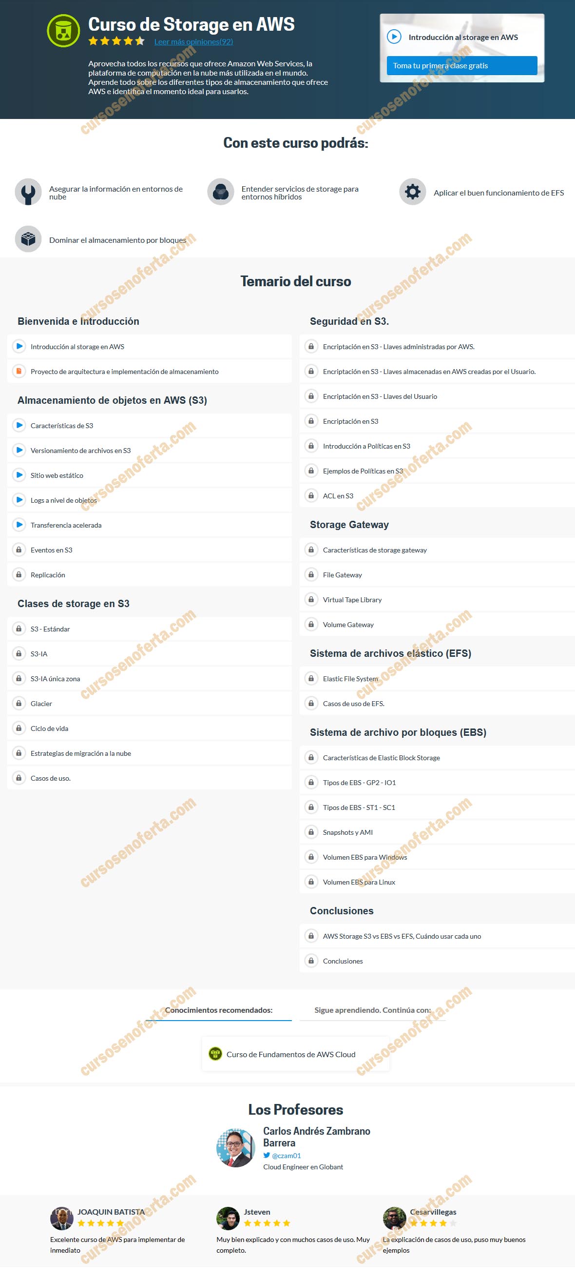 Curso de Storage en AWS