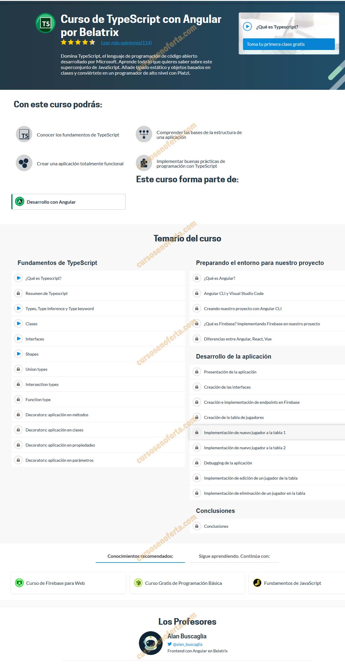 Curso de TypeScript con Angular por Belatrix