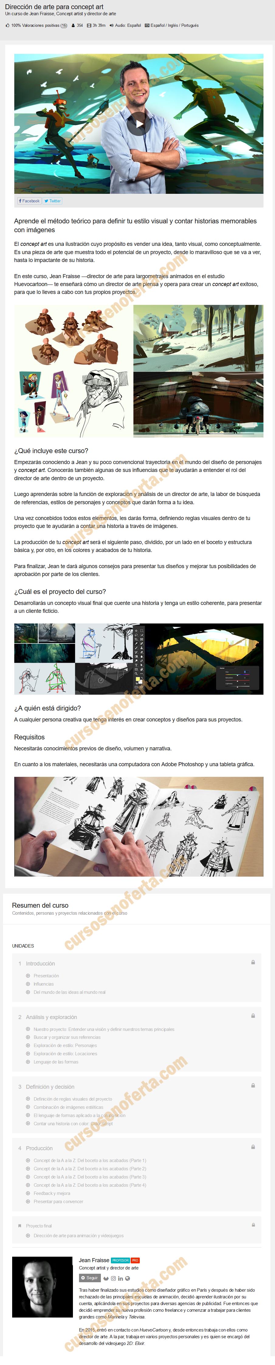 Dirección de arte para concept art