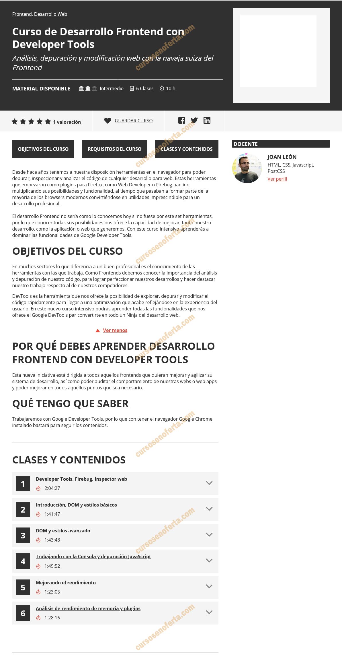 Curso de Desarrollo Frontend con Developer Tools