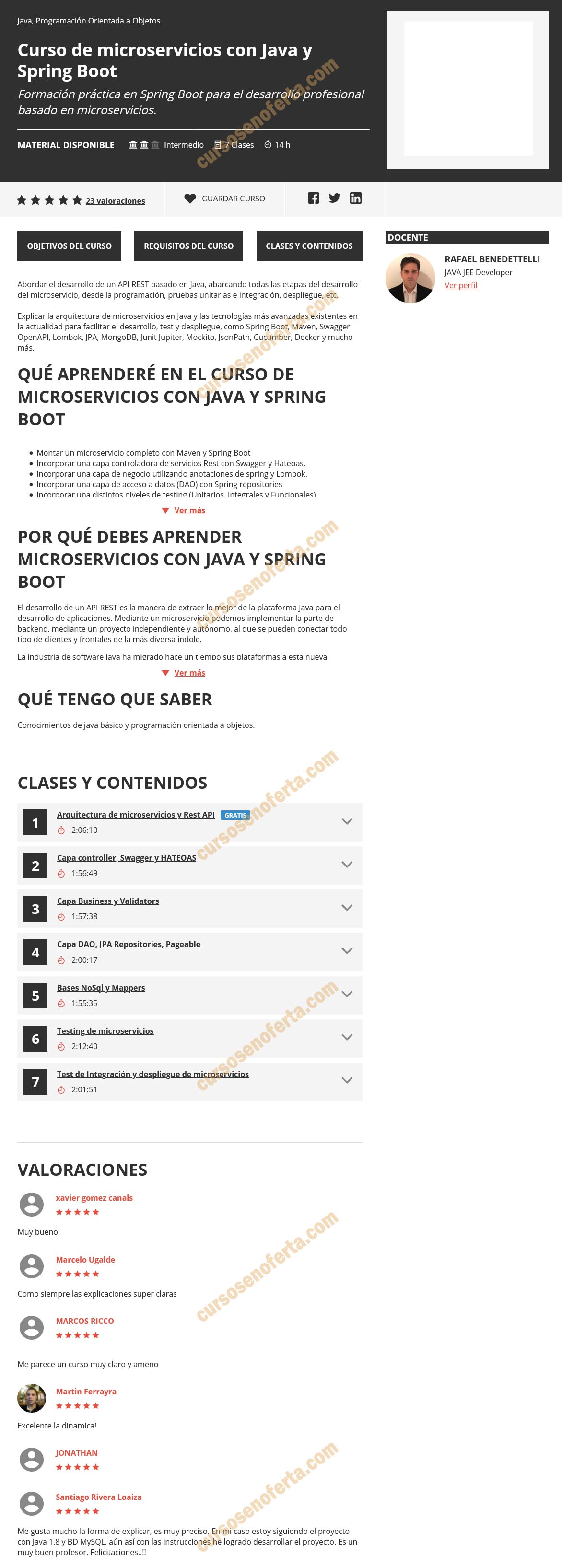 Curso de microservicios con Java y Spring Boot