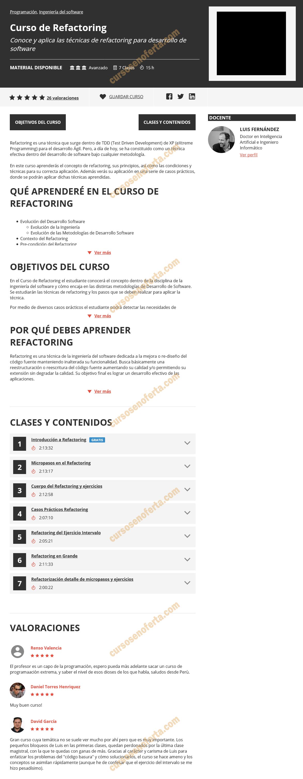 Curso de Refactoring - escuela it