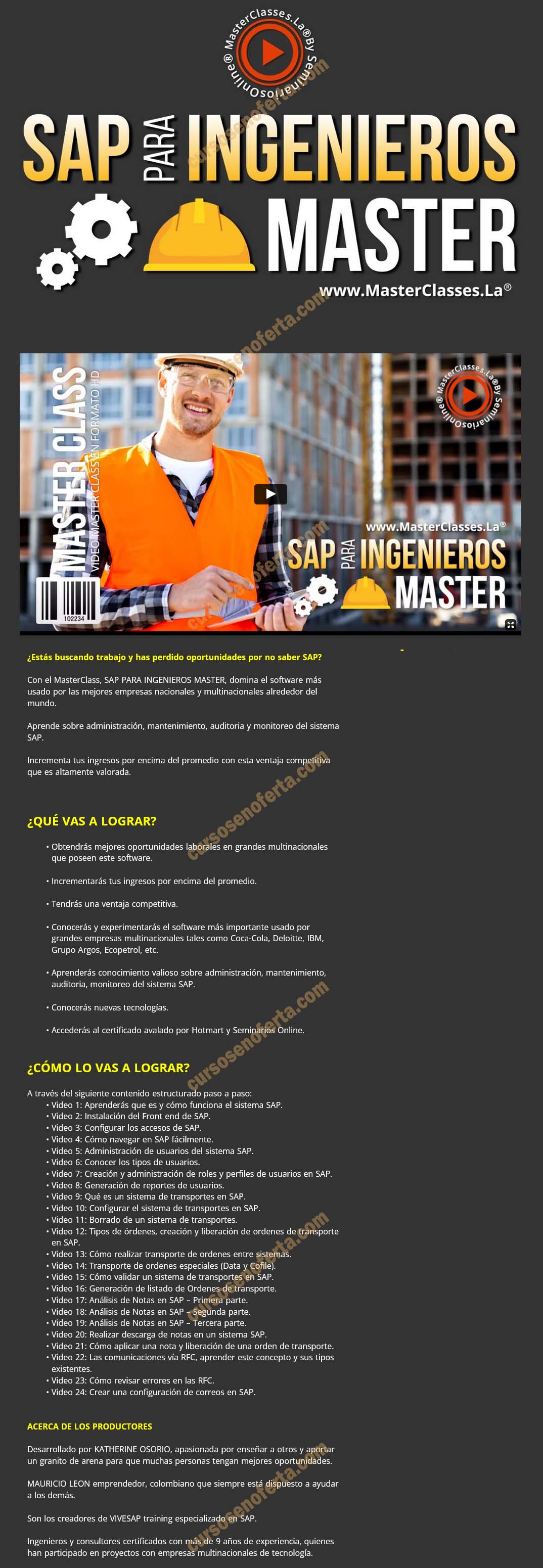 SAP para ingenieros master