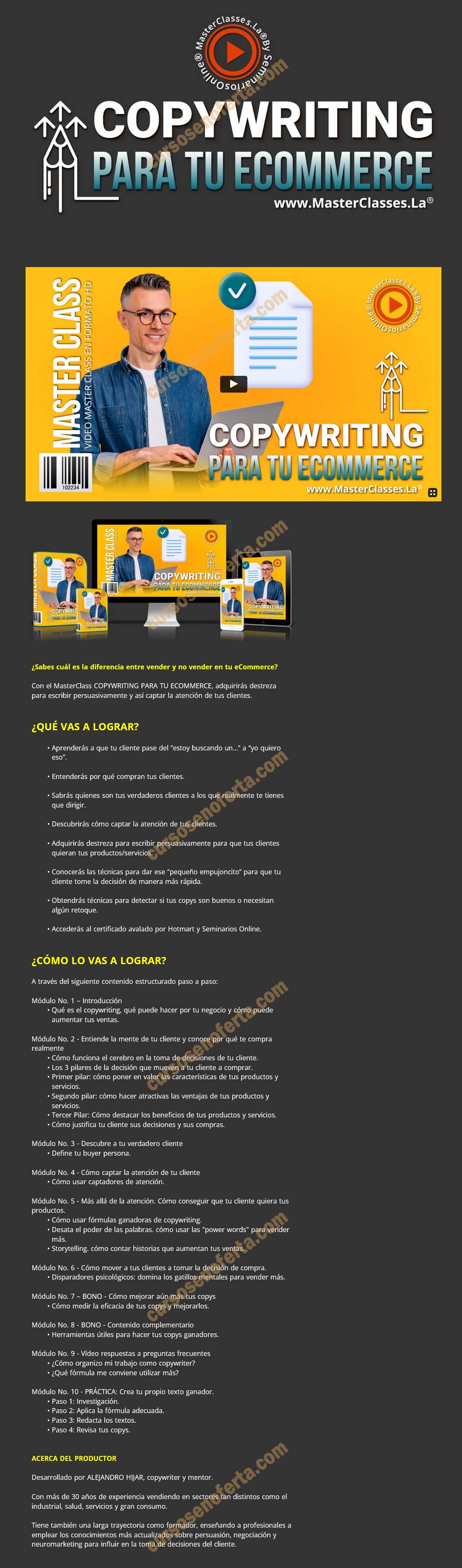 Copywriting para tu ecommerce