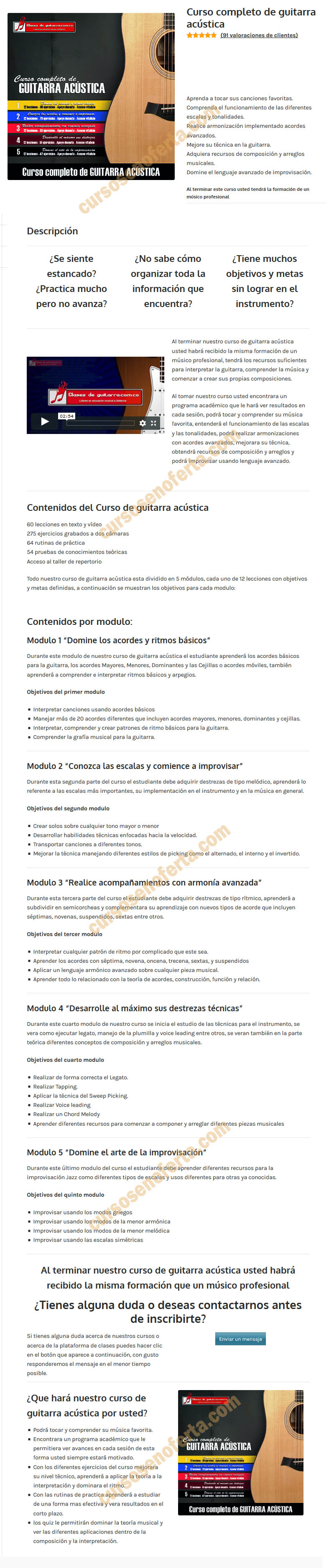 Curso completo de guitarra acústica - Clases de Guitarra