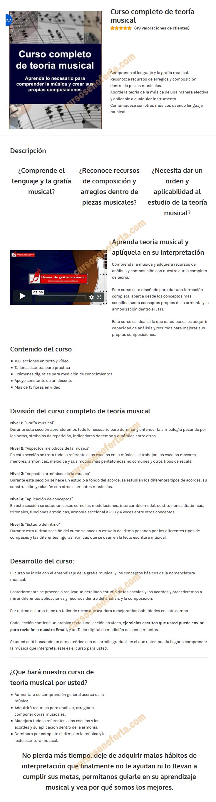 Curso completo de teoría musical - Clases de Guitarra