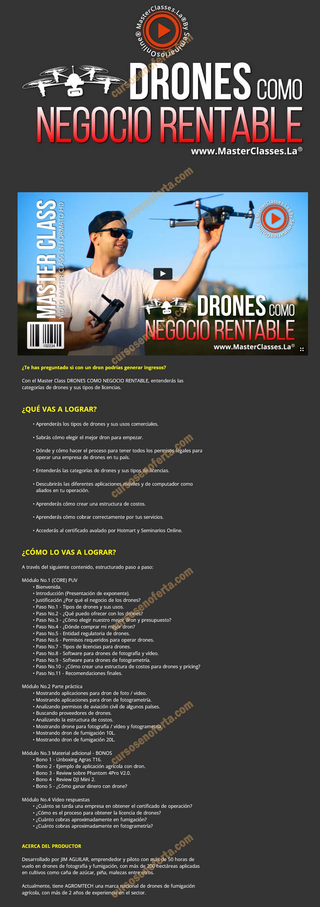 Drones como negocio rentable