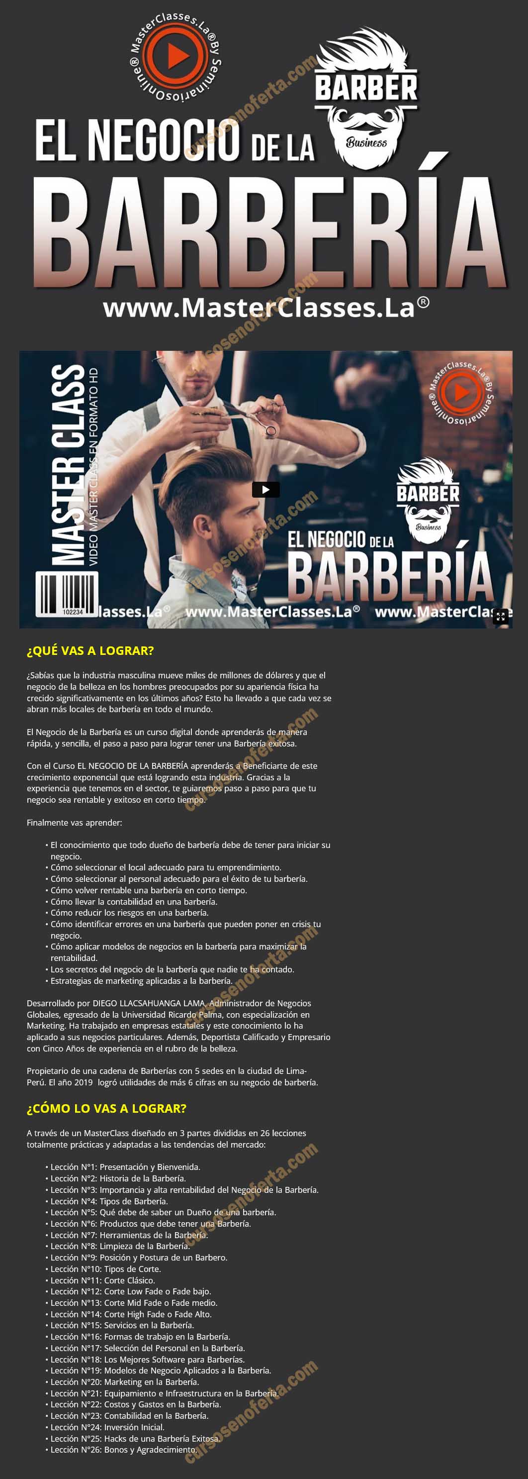 El negocio de la barbería