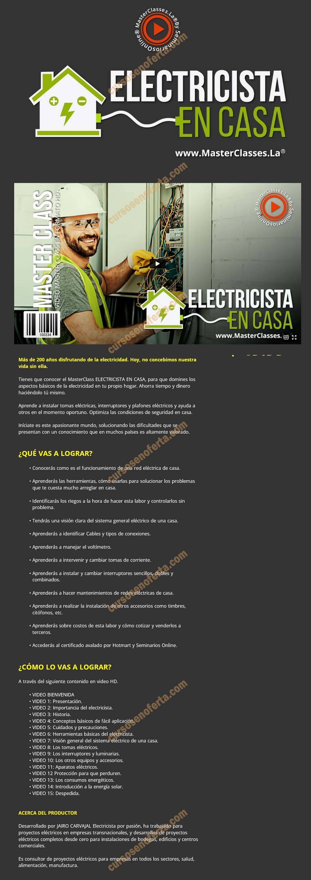 Electricista en casa