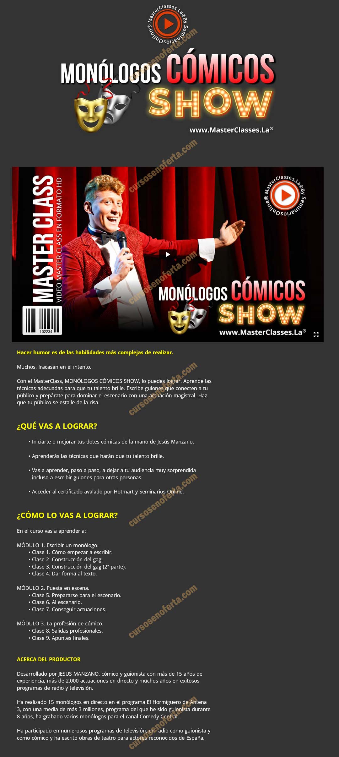 Monólogos cómicos show