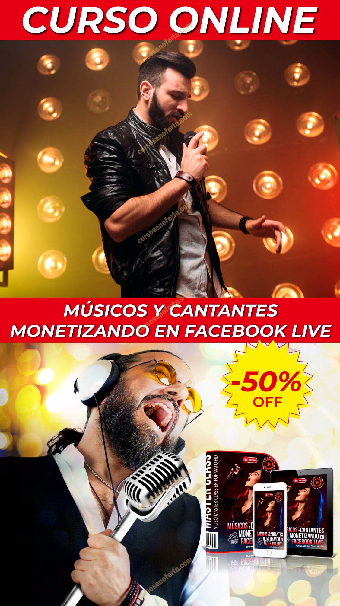 Músicos y cantantes monetizando en facebook live