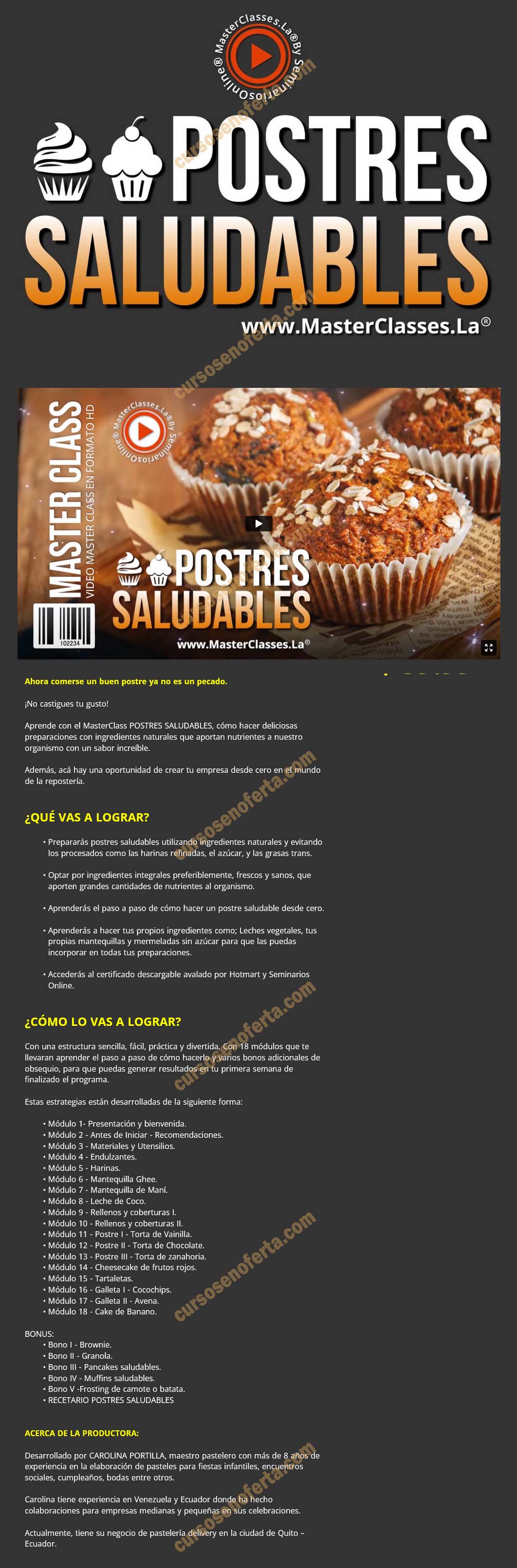 Postres saludables