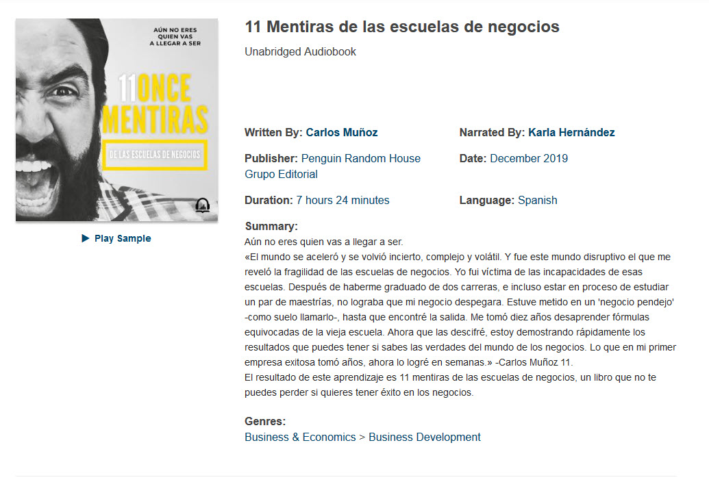 11 mentiras de las escuelas de negocios (audio)