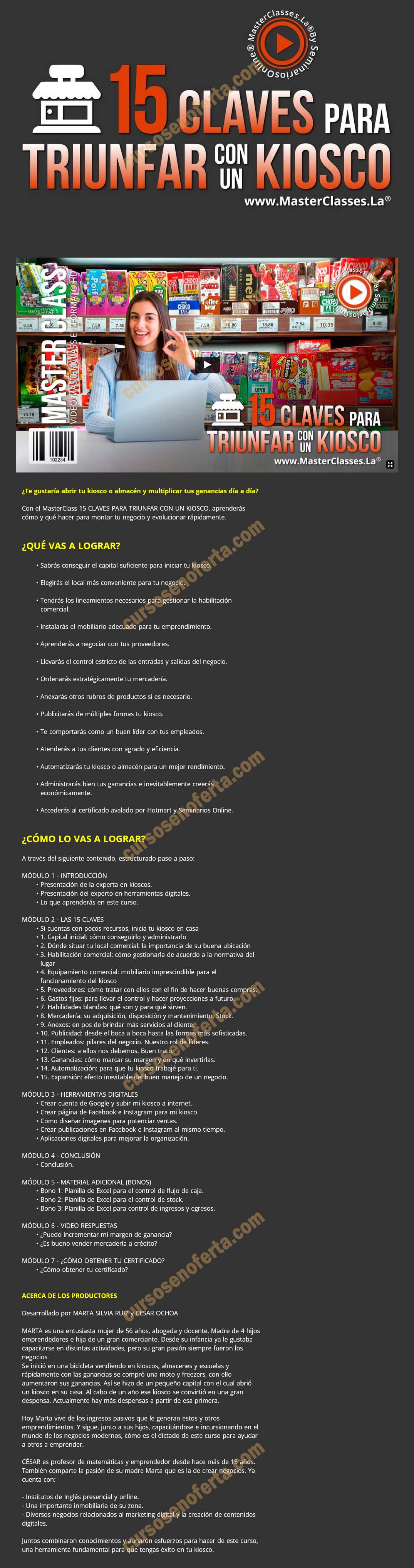 15 claves para triunfar con un kiosco - marta ruiz
