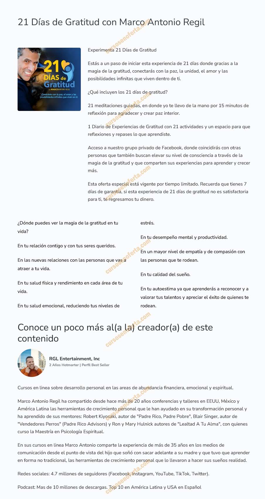 21 días de gratitud