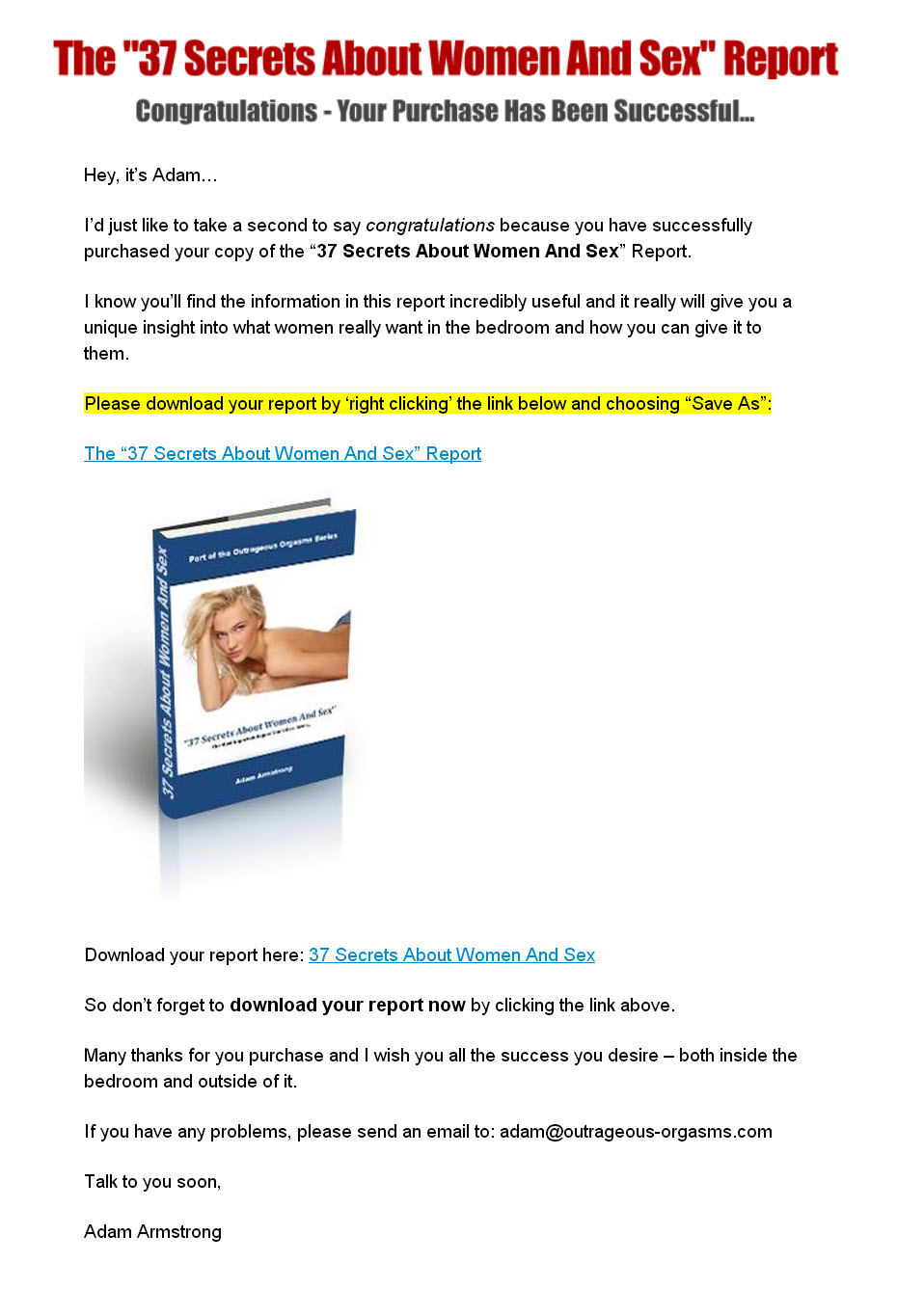 37 Secrets About Women And Sex
