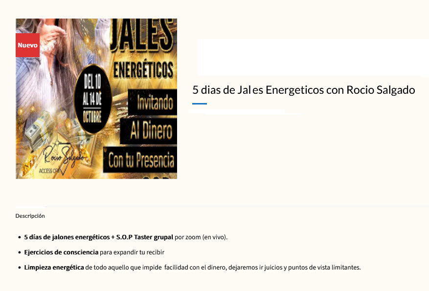 5 días de Jales Energéticos - rocio salgado