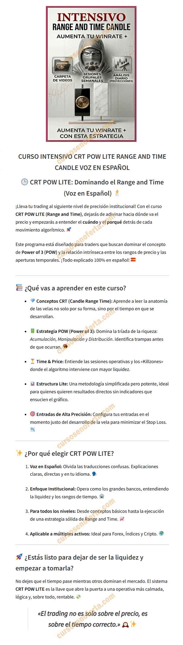 CRT Pow Lite Range And Time Candle (Voz a Español)