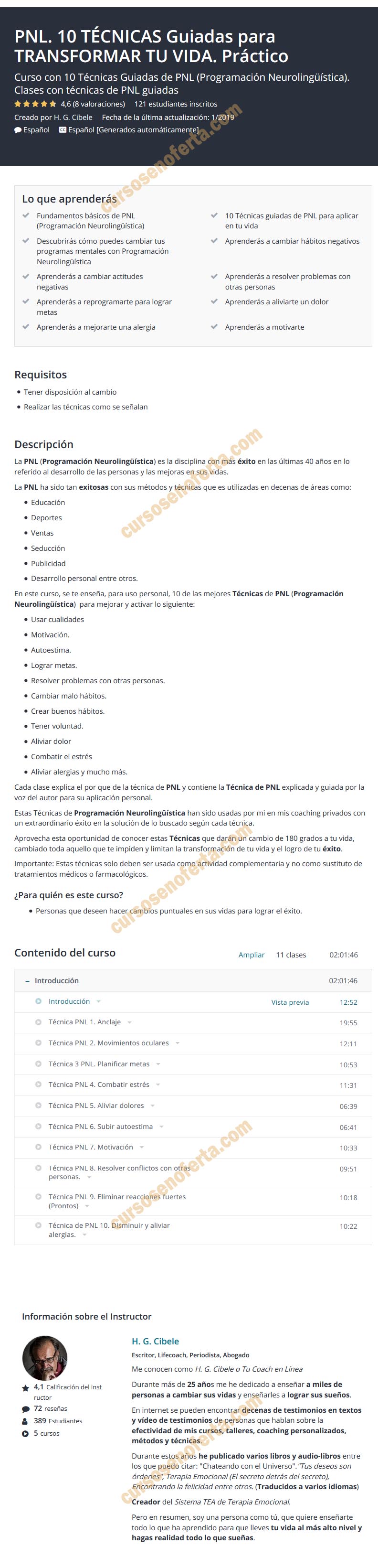 PNL 10 Técnicas Guiadas Para Transformar Tu Vida - Práctico
